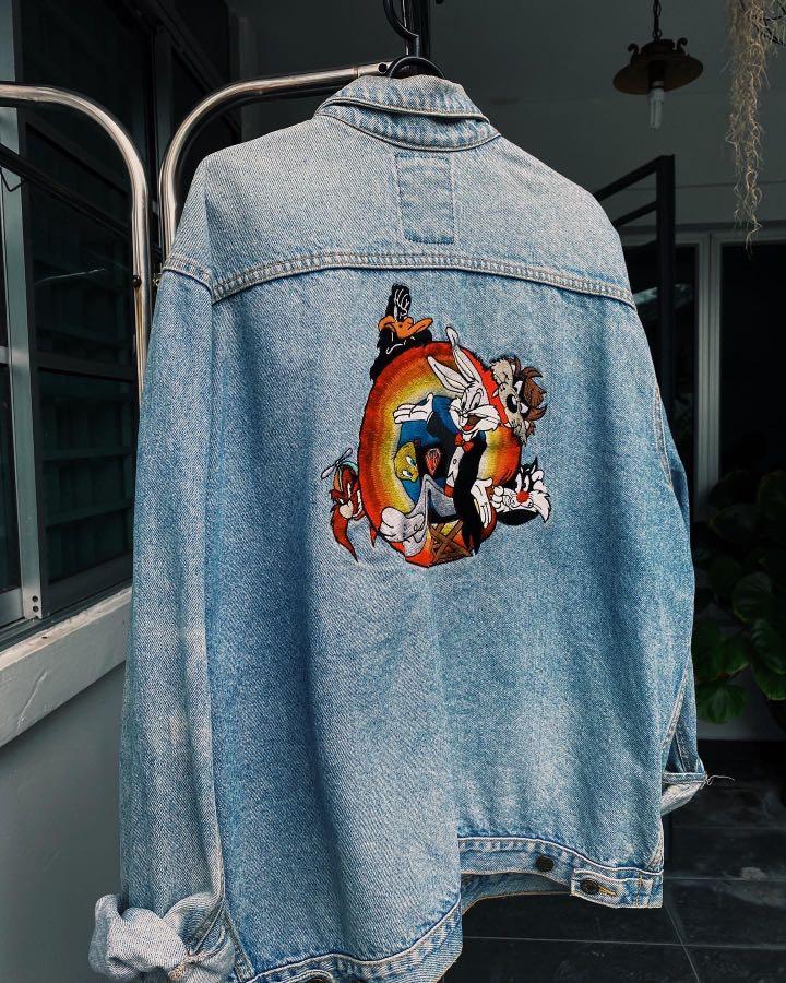 Looney tunes denim jacket cheap