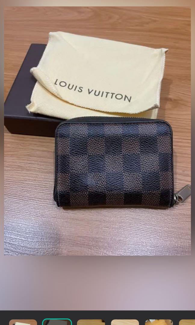 Louis Vuitton, Bags, Louis Vuitton Zippy Zip Around De Damier Ebene Wallet  Ca383