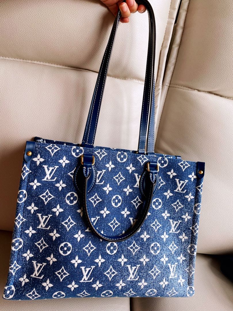 Speedy handbag Louis Vuitton White in Denim - Jeans - 25105873