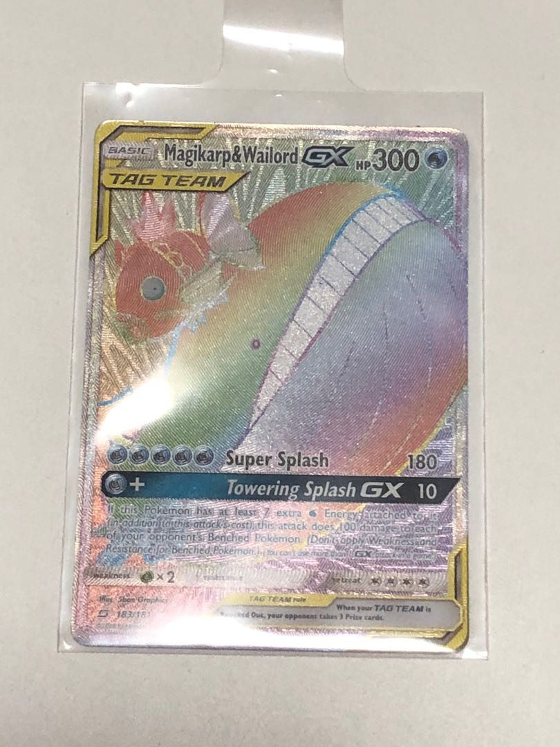 Magikarp&Wailord GX (tag team), Hobbies & Toys, Toys & Games on Carousell