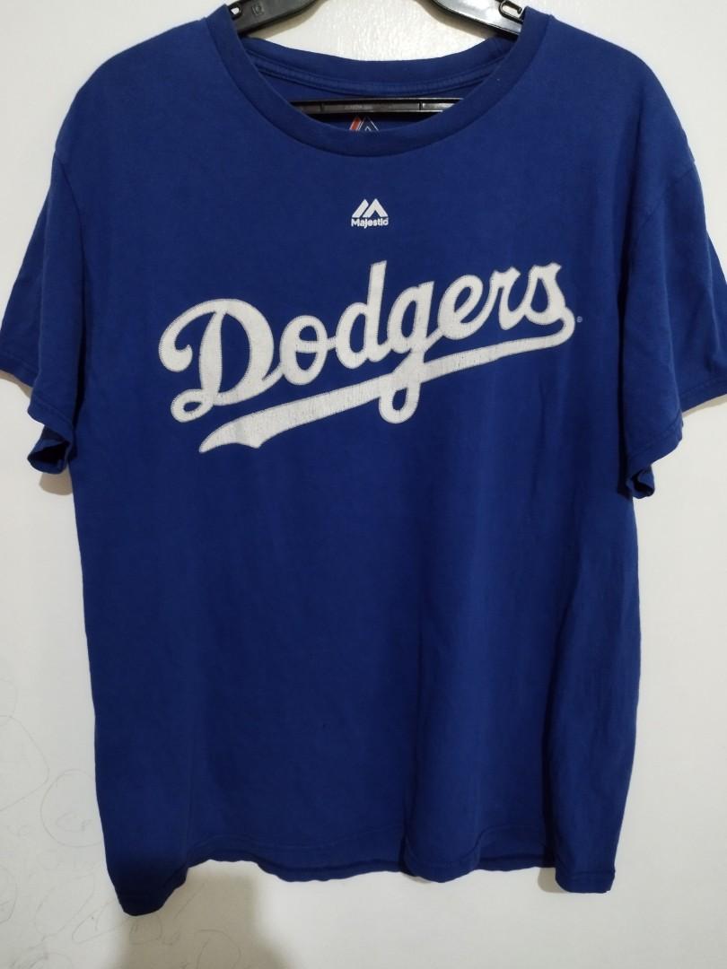 Majestic Dodgers T-shirt, Men's Fashion, Tops & Sets, Tshirts & Polo Shirts  on Carousell