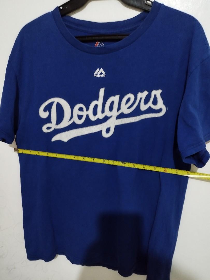 Majestic LA Dodgers Vintage Banner T-Shirt In Grey Marle - FREE