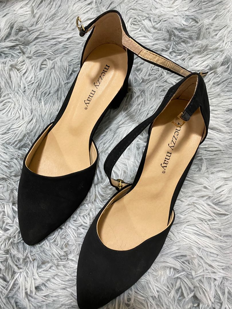 Mezzy May black heel, Women's Fashion, Footwear, Heels on Carousell