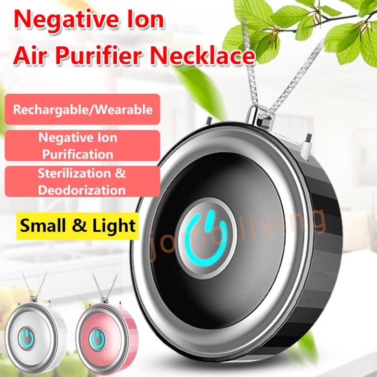 Portable Mini Air Purifier Negative Ion Anion Air Cleaner Home Office Room ❤