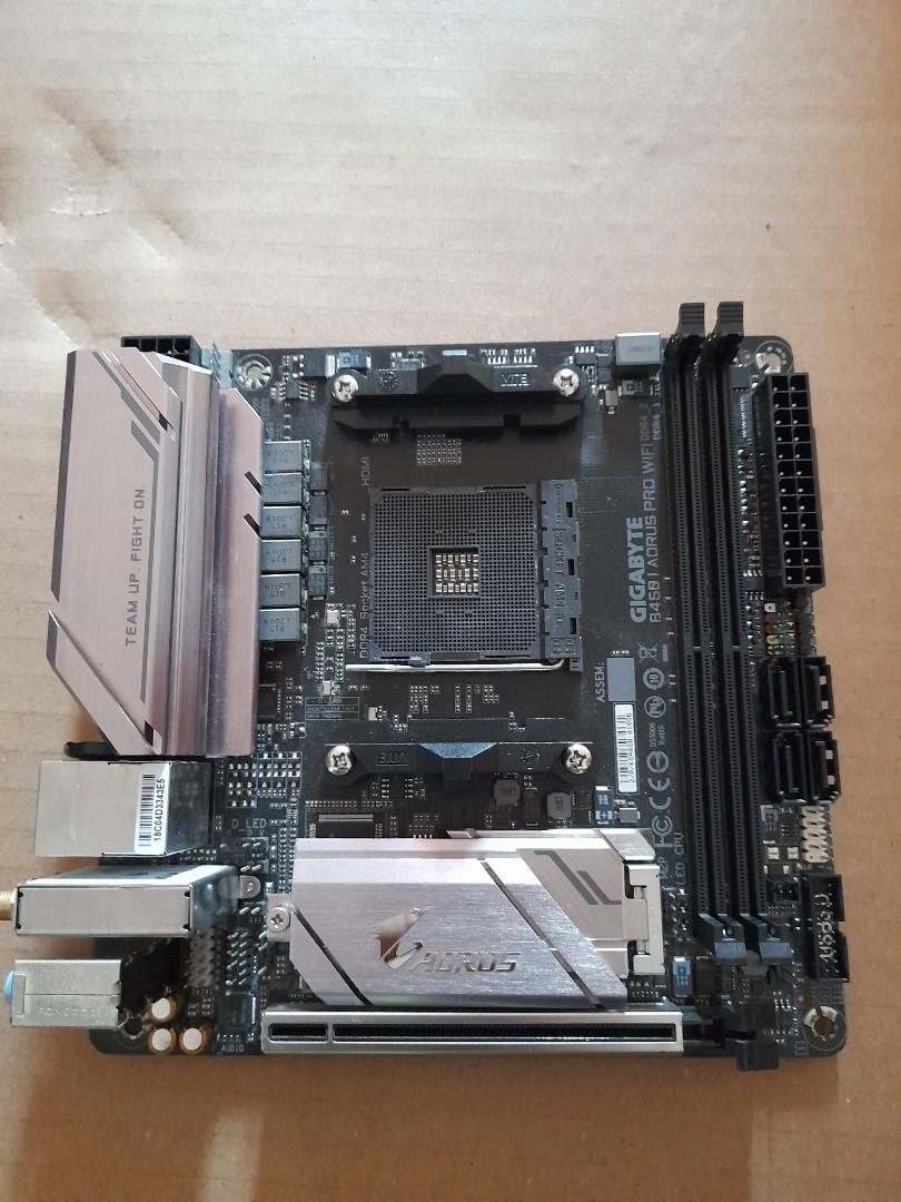 Motherboard gigabyte B450 Aorus Pro Wifi mini ITX for ryzen