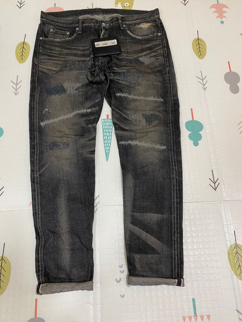 Neighborhood jeans, 07 EX, savage level 4, medium straight, size L