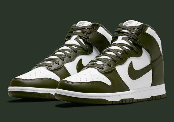 Nike Championship Khaki Dunk Hi US10 💚, Men's Fashion, Footwear ...