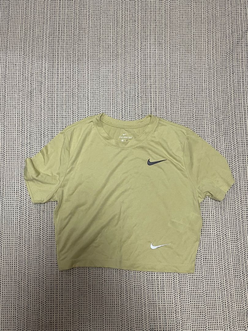 nike lime green crop top Women s Fashion Tops Shirts on Carousell