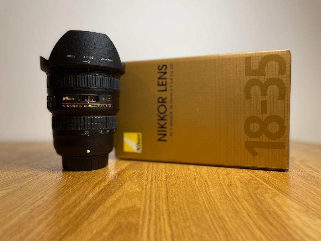 Nikon AF-S NIKKOR 18-35mm F3.5-4.5G ED, 攝影器材, 鏡頭及裝備