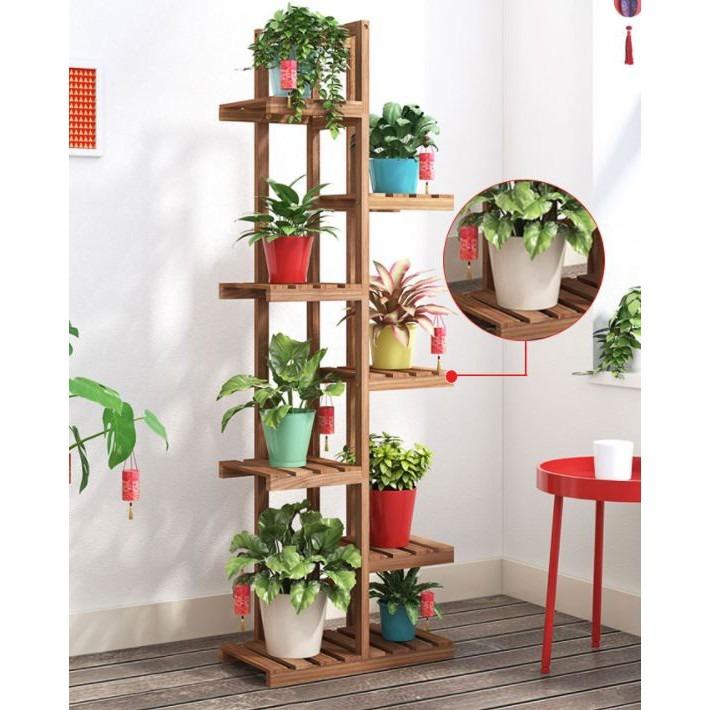 Plant Rack Plant Stand Wooden Plant Self Flower Rack For Indoor Outdoor ...