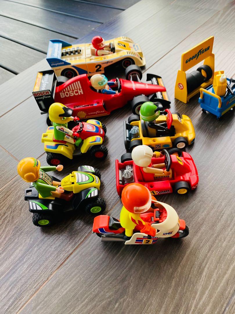 Playmobil race shop car set