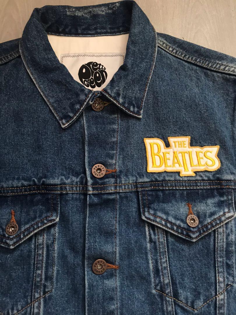 Pretty green beatles denim jacket on sale