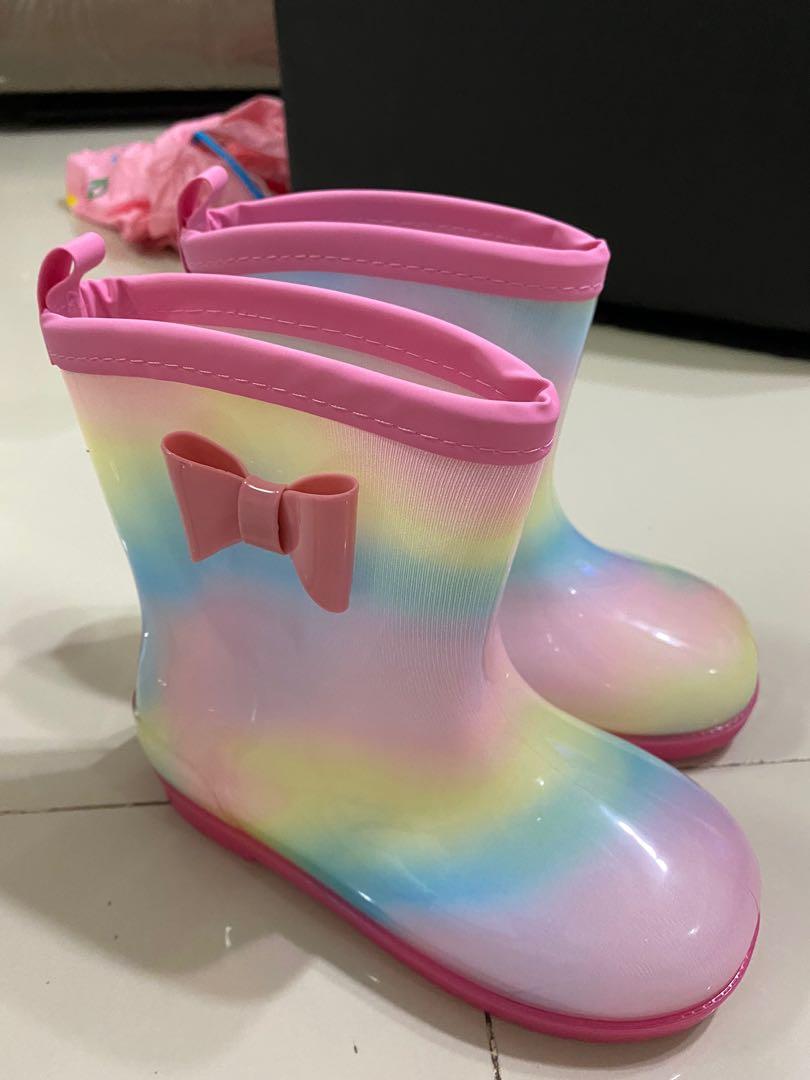Rainbow rain boots outlet