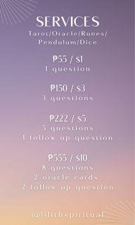 Readings (tarot, oracle, runes, etc.)