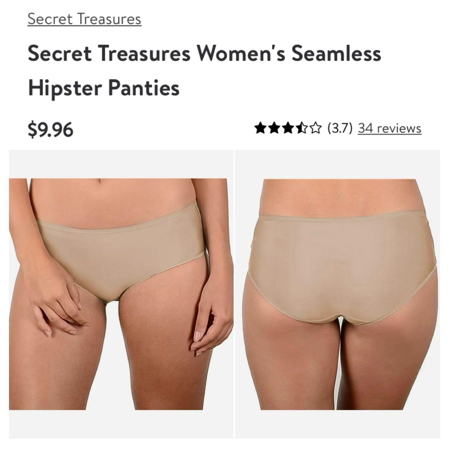 Secret Treasures (Large) Seamless Hipster Full Coverage Panty, Women's  Fashion, Undergarments & Loungewear on Carousell