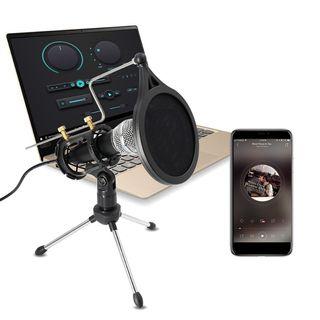 Senda SD-MM2 Condenser Microphone Audio 3.5mm Jack Studio Mic Vocal Recording KTV Karaoke Mic