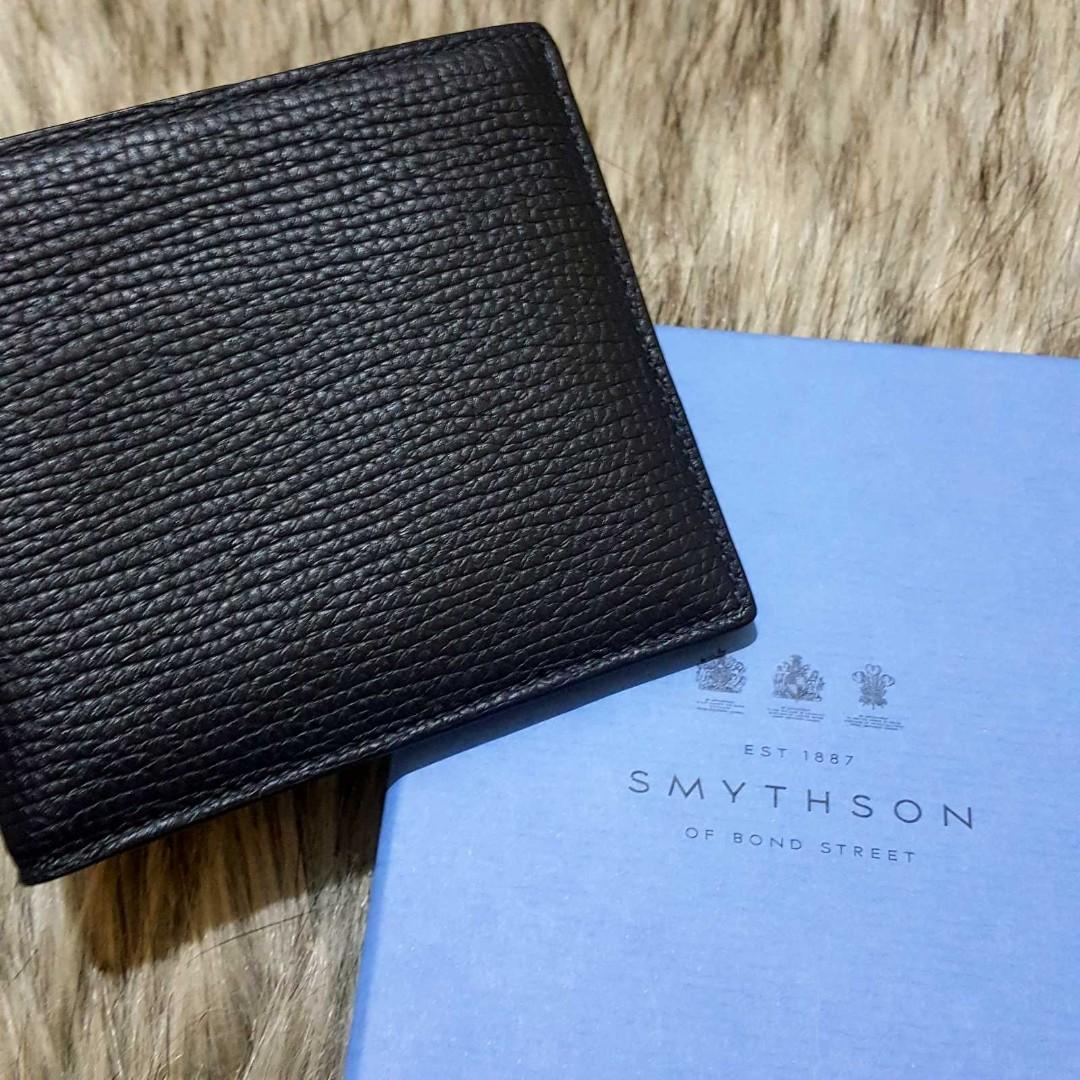 Smythson 6 Card Slot Money Clip Wallet in Ludlow