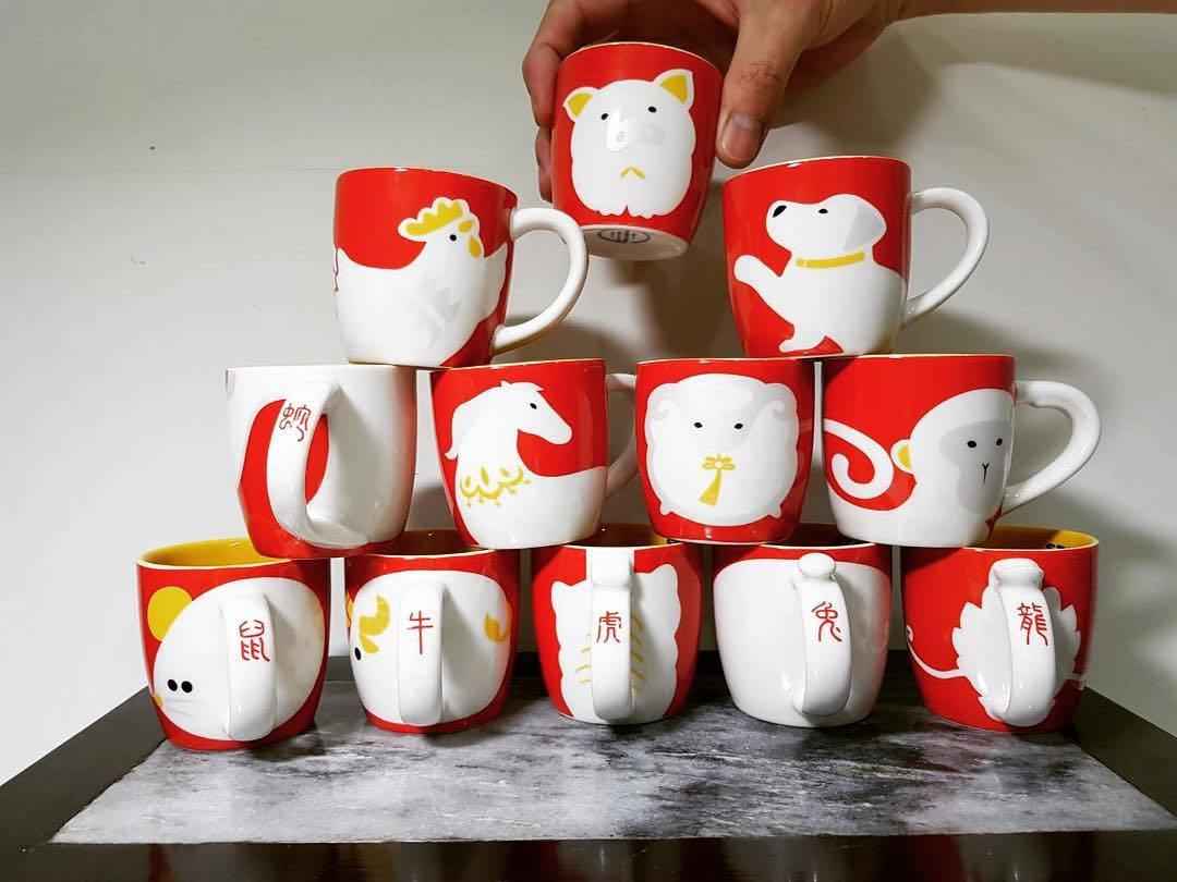 Starbucks Chinese New Year Zodiac Set 12 Mugs 3 oz, Everything Else on