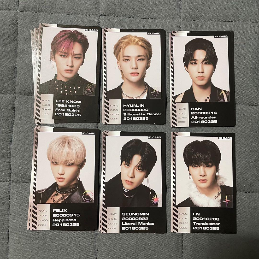 Stray Kids ODDINARY ID Card Photocard : Lee Know Hyunjin Han Felix