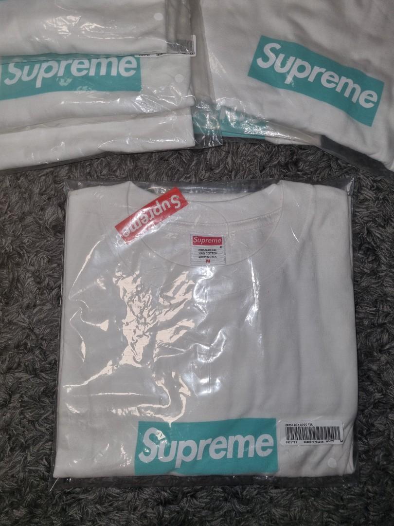 Supreme x Tiffany Box Logo Tee, Men's Fashion, Tops & Sets 