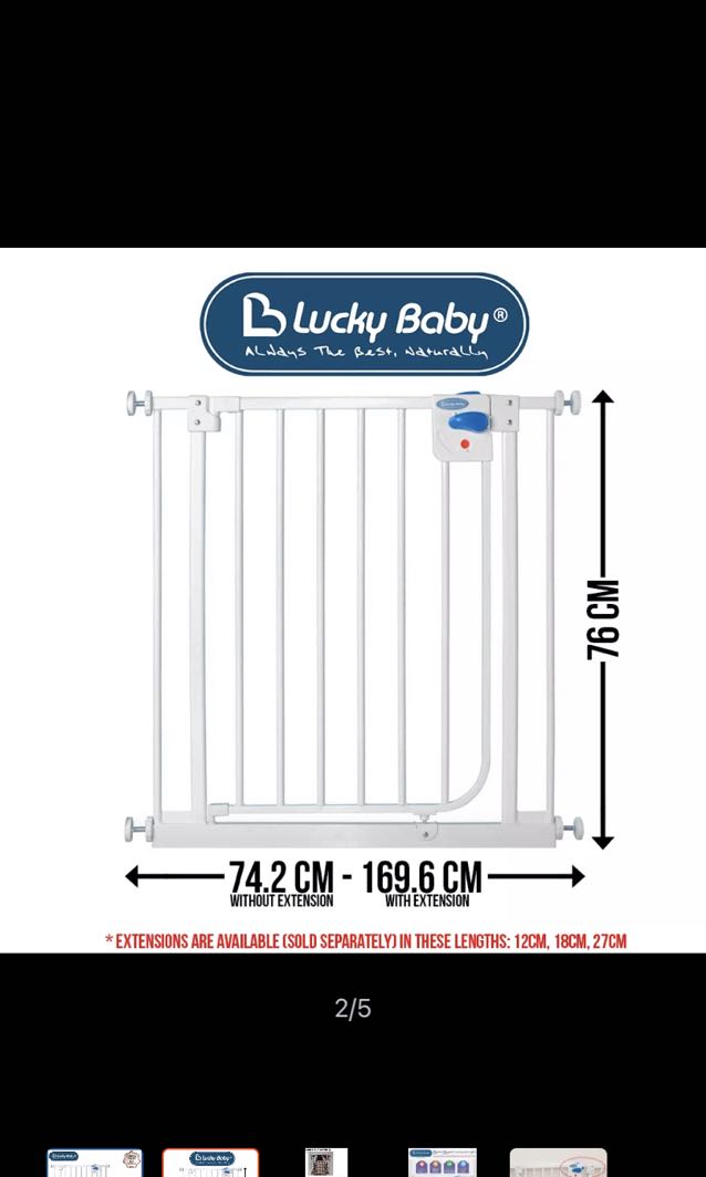 Swing back steel gate, Babies & Kids, Baby Nursery & Kids Furniture
