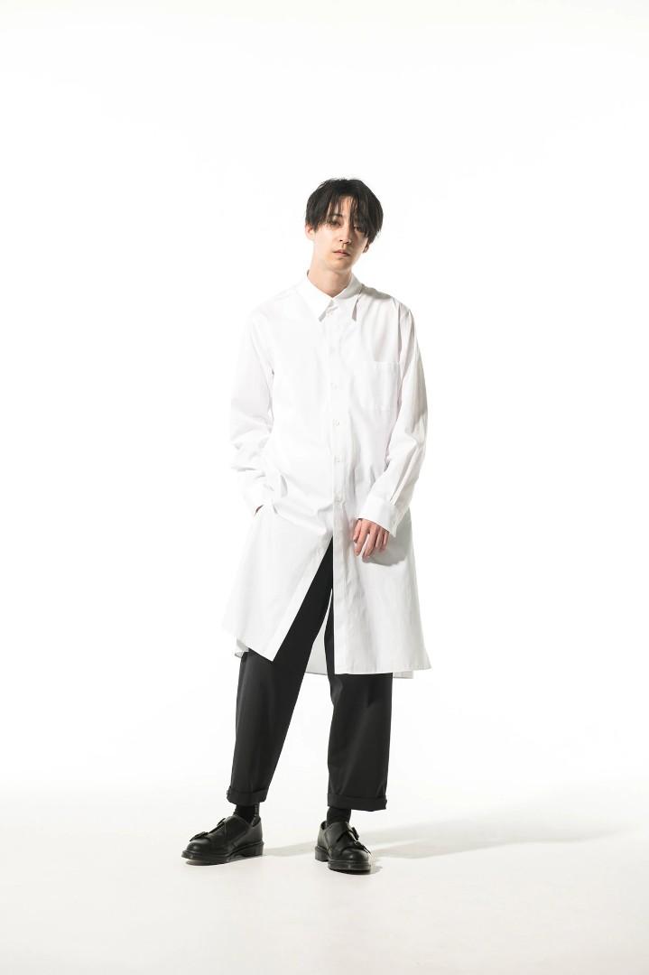 S'YTE Yohji Yamamoto 100/2 Broad Regular Collar Long Shirt, Men's 