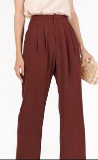 TCL Moris Pants Wine Red Long Straight
