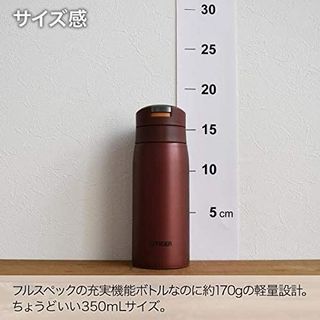 Tiger Thermos Water Bottle Tiger Mug Bottle 600ml Sahara One Touch Lightweight MMJ-A602KJ Black