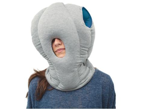 Travel Pillow Cushion Hood Cocoon Shaped Ostrich Pillow