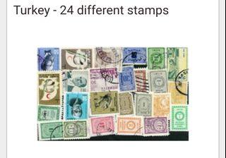 Turkey used stamps