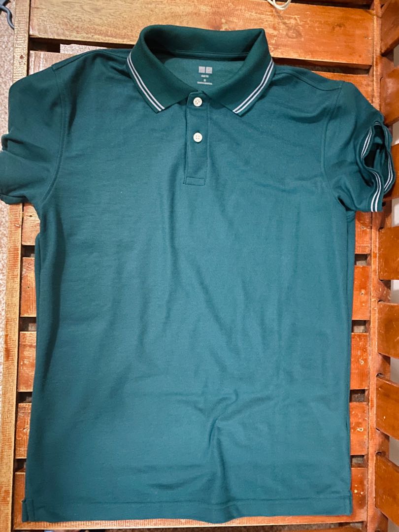 Uniqlo Dark Green Polo, Men's Fashion, Tops & Sets, Tshirts & Polo ...