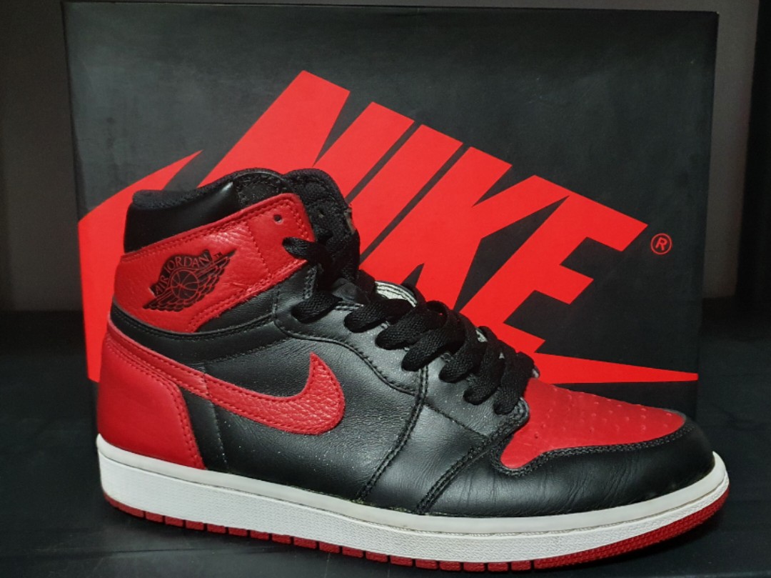 US10 Air Jordan 1 Bred 2016, Men's 