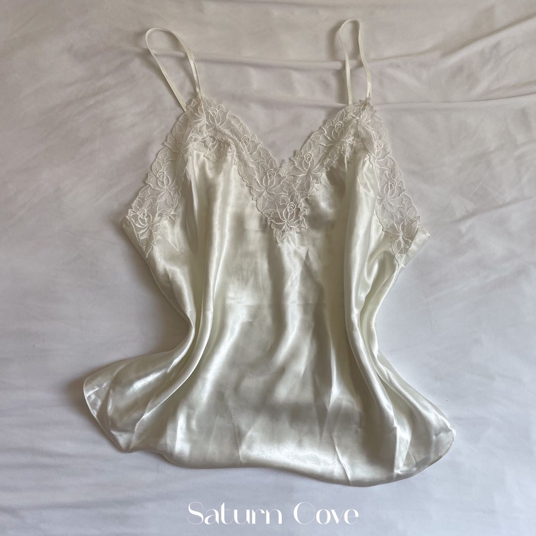 Vintage Victoria's Secret Gold label white camisole, Women's ...