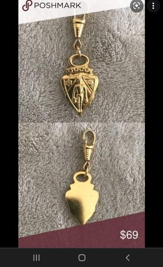 Rush zale!!! Vintage Gold tone Gucci Bag Charm Necklace Charm, Women's
