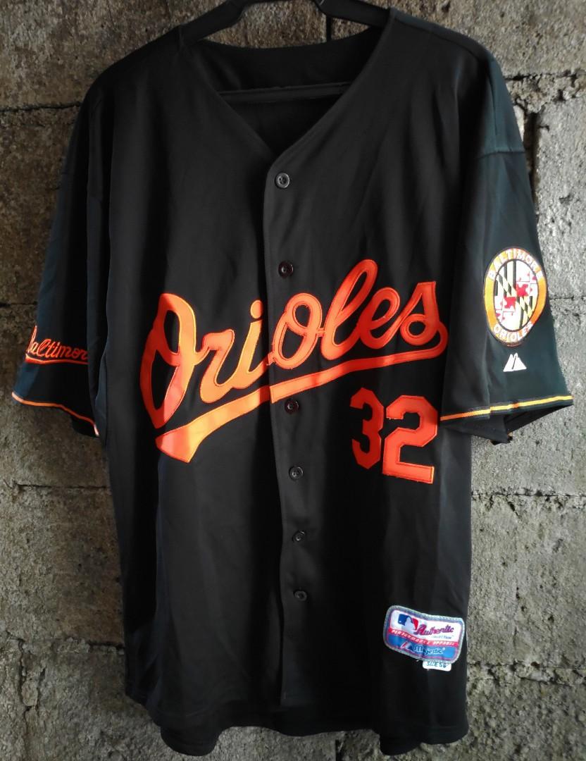 Majestic, Shirts, Mlb Baltimore Orioles Baseball Majestic Mens Jersey  Black Size 3xl Xxxl Vintage