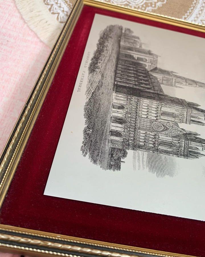 Vintage Wall Decor Lichfield Cathedral, Furniture & Home Living, Home