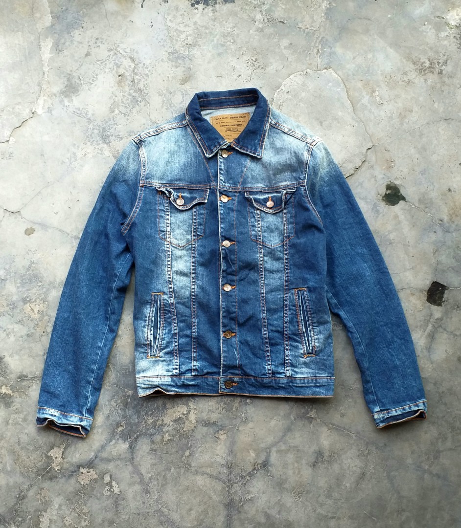 Jaket Denim ZARA MAN WEAR VINTAGE, Fesyen Pria, Pakaian , Atasan di  Carousell