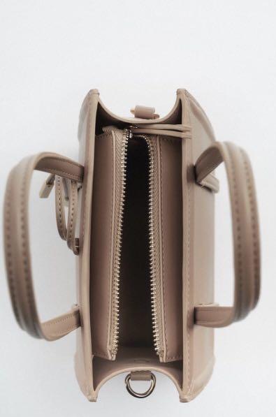 Zara mini sales city bag beige