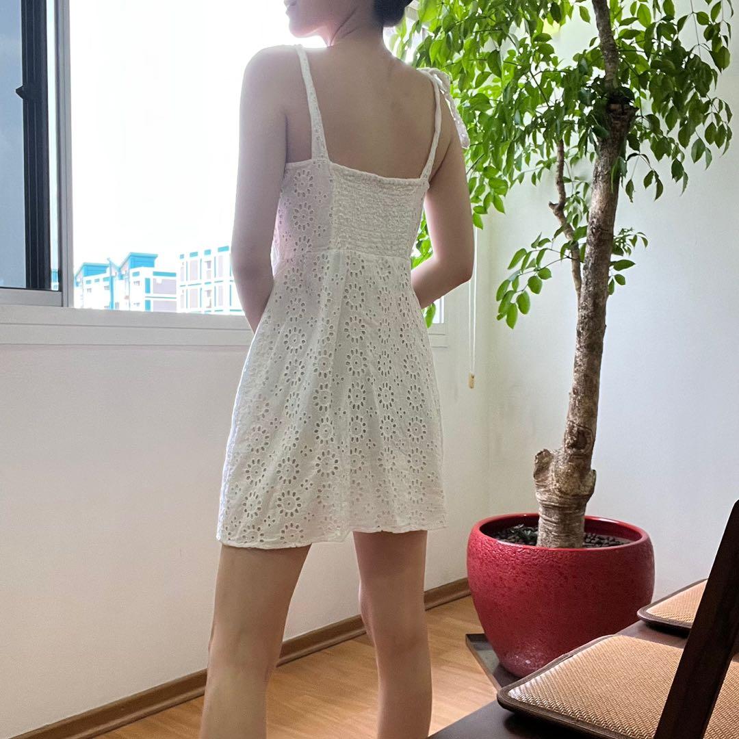 ZARA White Lace Crochet Dress, Women's Fashion, Dresses & Sets, Dresses on  Carousell