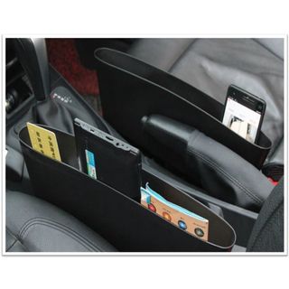 2pcs Driver Passenger Side Car Seat Gap Filler Organizer with LED