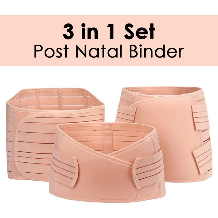 3 IN 1 Postpartum Adjustable Belly Wrap Belly Binder Velcro Binder