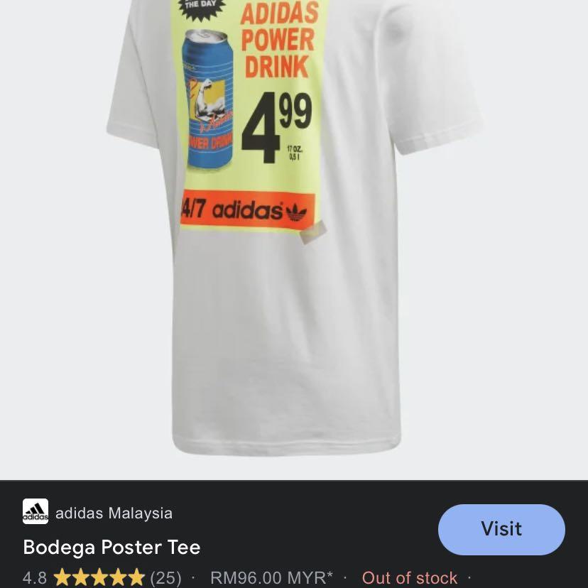 Adidas bodega poster tee outlet