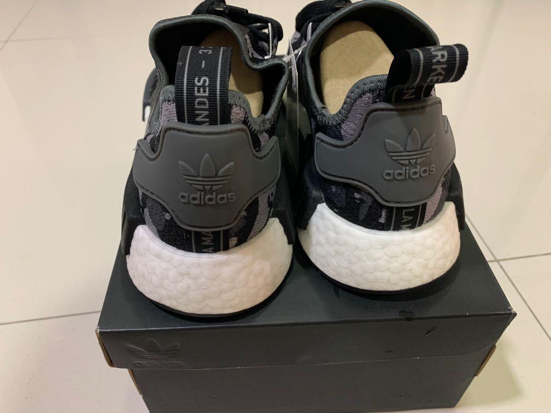 Adidas NMD R1 Camo Black Grey BMWT Men s Fashion Footwear