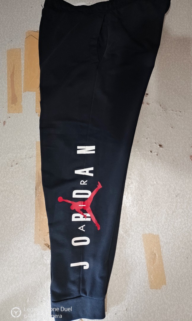 Black and online red jordan joggers