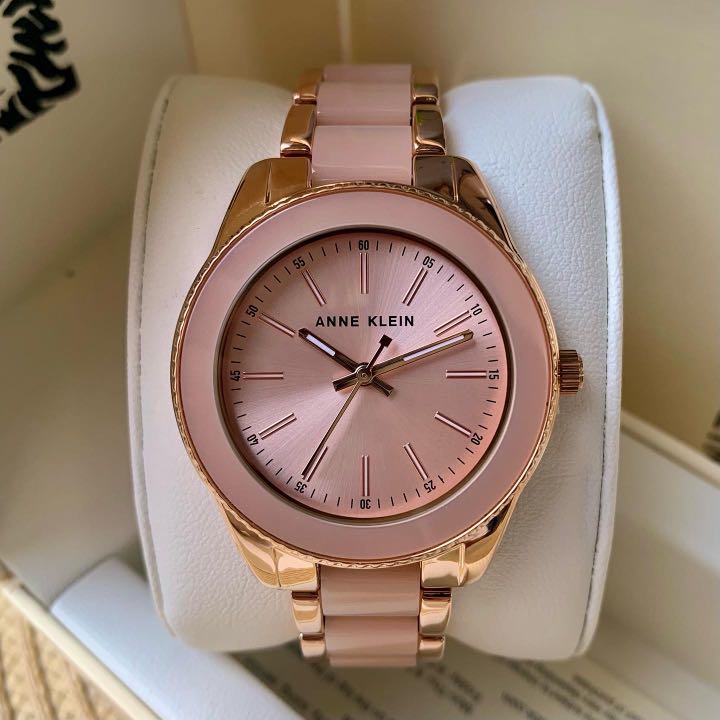 Anne klein discount watch rose gold