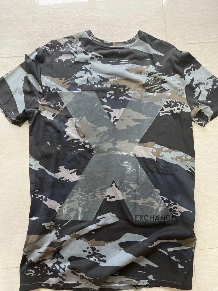 Real Armani exchange t shirt M size Army Men s Fashion Tops Sets Tshirts Polo Shirts on Carousell