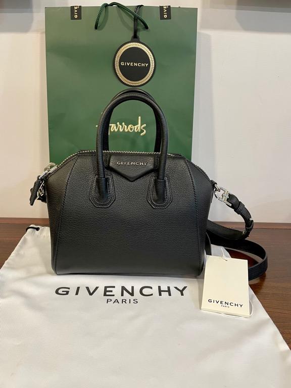 Authentic Givenchy Mini Antigona Bag (Black), Women's Fashion, Bags &  Wallets on Carousell