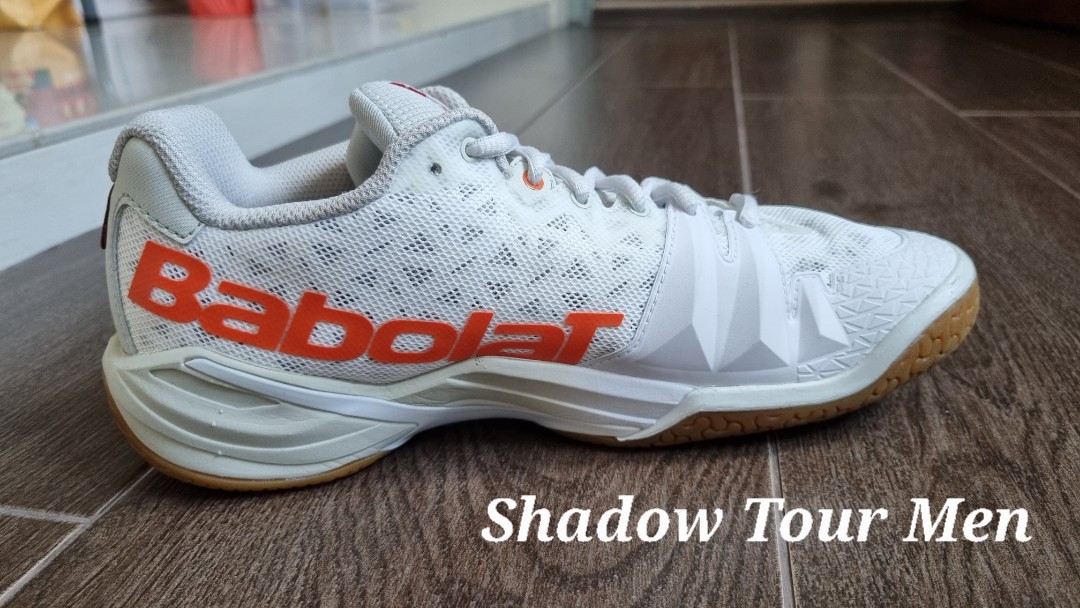 BABOLAT badminton shoes. Model: Shadow Tour Men Size: 42.5, Sports  Equipment, Sports \u0026 Games, Racket \u0026 Ball Sports on Carousell