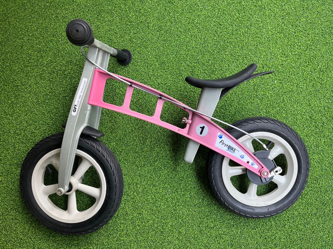 Balance Bike First bike street pink, Babies & Kids, Baby Nursery & Kids