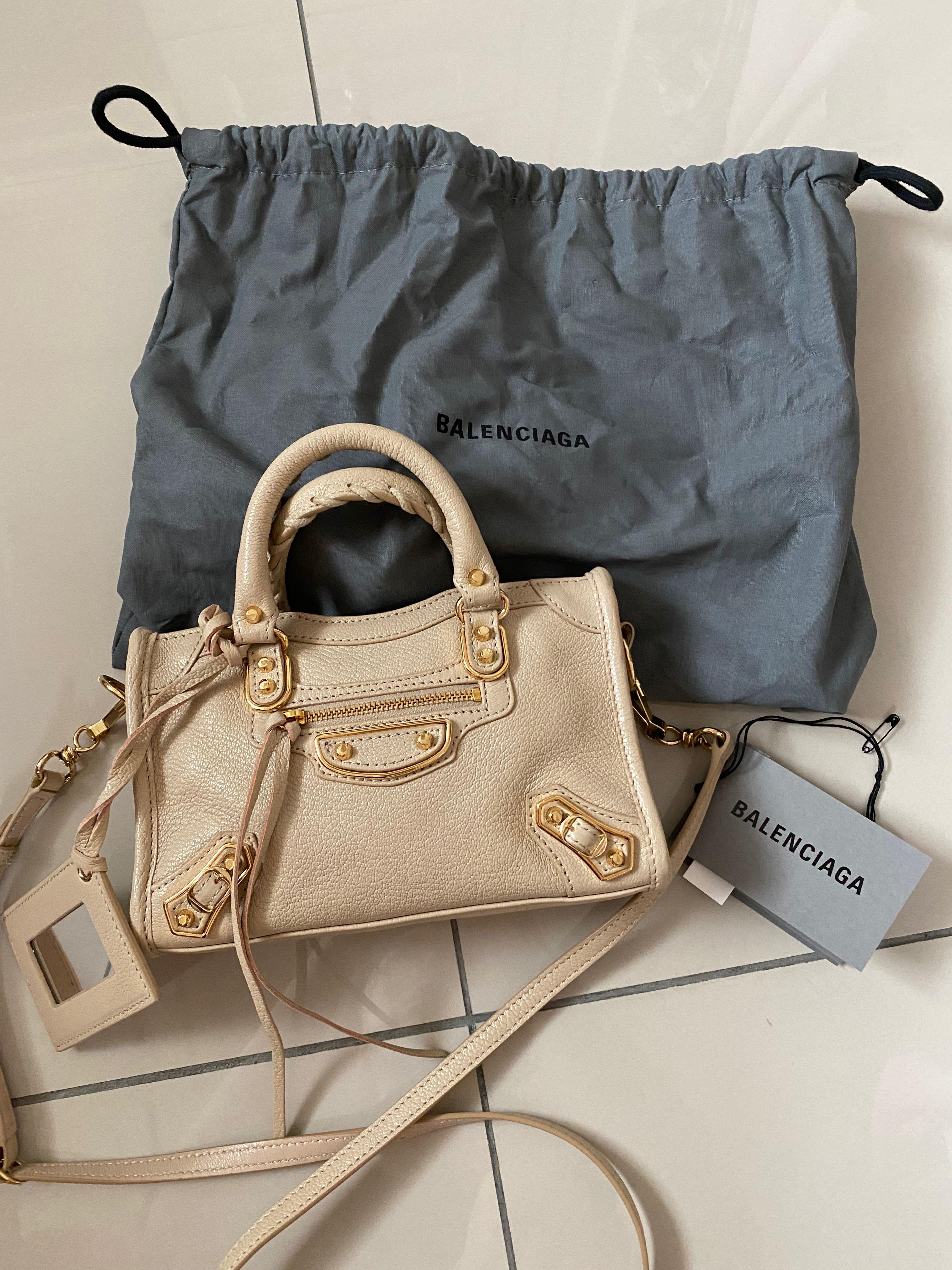 Balenciaga nano metallic edge outlet